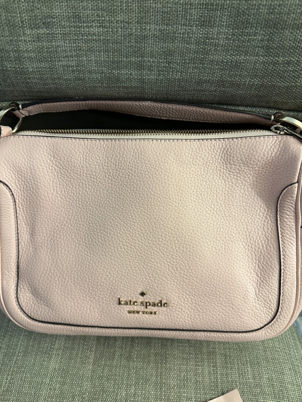 kate spade Pebbled Leather Shoulder Bag in Light Pink